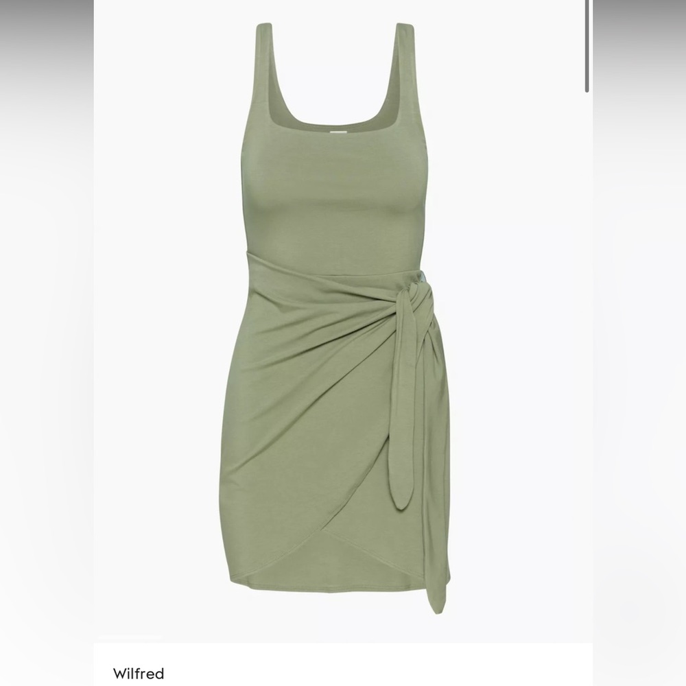 WILFRED SIZE SMALL MINI WRAP SATURN DRESS